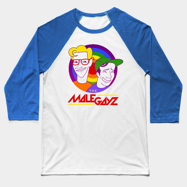 The Male Gayz Baseball T-Shirt by Little Empire Podcast